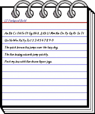 LT Feelgood Regular animated font preview