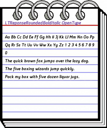 LT Reponse Rounded Bold Italic animated font preview LT Reponse Rounded Bold Italic animated font preview