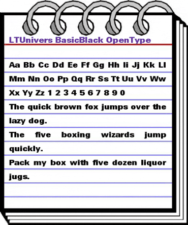 LTUnivers 830 BasicBlack animated font preview LTUnivers 830 BasicBlack animated font preview