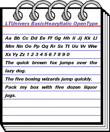 LTUnivers 731 BasicHeavyIt animated font preview LTUnivers 731 BasicHeavyIt animated font preview