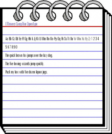 LTUnivers 210 CompThin animated font preview