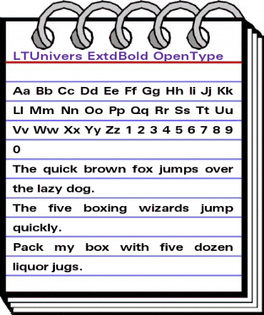 LTUnivers 640 ExtdBold animated font preview LTUnivers 640 ExtdBold animated font preview