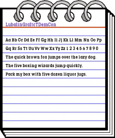 LubalinGraItcTDemCon Regular animated font preview