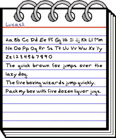 Lucas2 Regular animated font preview