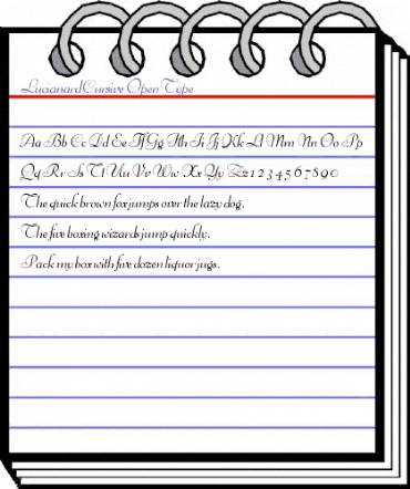 LucianardCursive Regular animated font preview