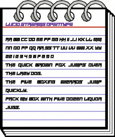 Lucid Streams Regular animated font preview