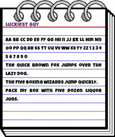 Luckiest Guy Regular animated font preview Luckiest Guy Regular animated font preview