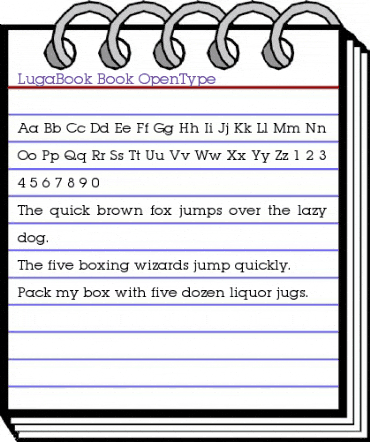 LugaBook Regular animated font preview LugaBook Regular animated font preview