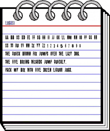 Lugosi Regular animated font preview Lugosi Regular animated font preview