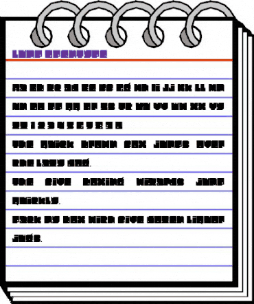 Lump Regular animated font preview Lump Regular animated font preview