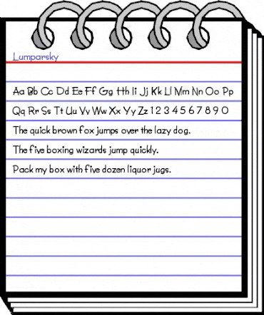 Lumparsky Regular animated font preview Lumparsky Regular animated font preview