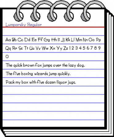 Lumparsky Regular animated font preview Lumparsky Regular animated font preview