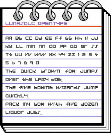 LunasolC Regular animated font preview LunasolC Regular animated font preview