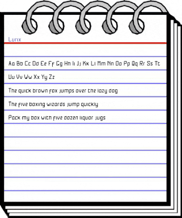 Lurix Regular animated font preview Lurix Regular animated font preview