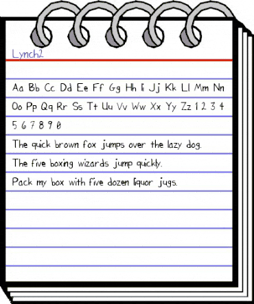 Lynch2 Regular animated font preview