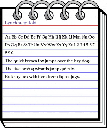 Lynchburg Bold animated font preview Lynchburg Bold animated font preview