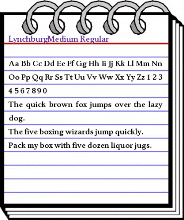 LynchburgMedium Regular animated font preview LynchburgMedium Regular animated font preview