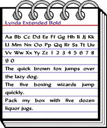 Lynda-Extended Bold animated font preview Lynda-Extended Bold animated font preview