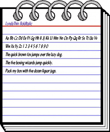 LyndaThin BoldItalic animated font preview LyndaThin BoldItalic animated font preview