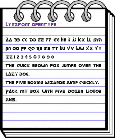 Lynz Font animated font preview