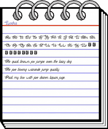 Lyodra Regular animated font preview