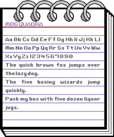 M06_QUADRA Regular animated font preview M06_QUADRA Regular animated font preview