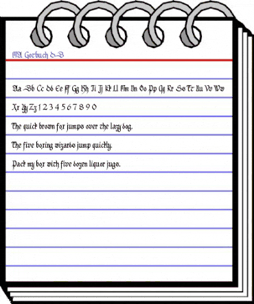 MA Gotbuch DB Normal animated font preview MA Gotbuch DB Normal animated font preview