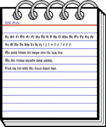 MA Gotic Normal animated font preview MA Gotic Normal animated font preview