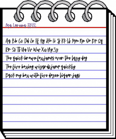 Ma Lorena FREE Regular animated font preview Ma Lorena FREE Regular animated font preview