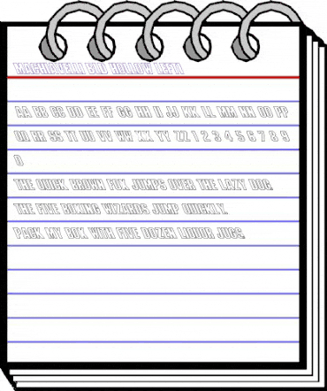 Machiavelli Bld Hollow Lefti Regular animated font preview