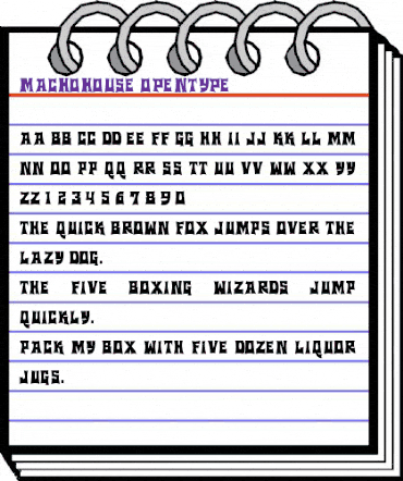 Machohouse Regular animated font preview Machohouse Regular animated font preview