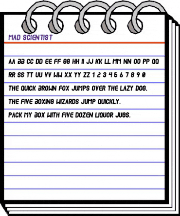 Mad scientist Regular animated font preview Mad scientist Regular animated font preview