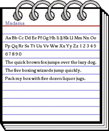 Madama Regular animated font preview Madama Regular animated font preview