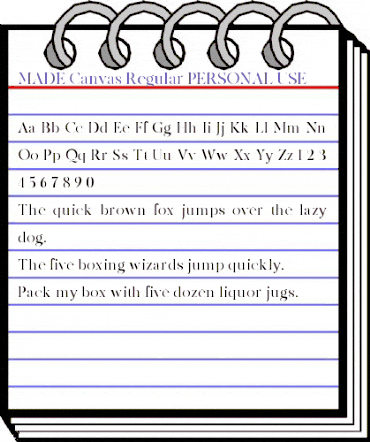 MADE Canvas Regular animated font preview MADE Canvas Regular animated font preview