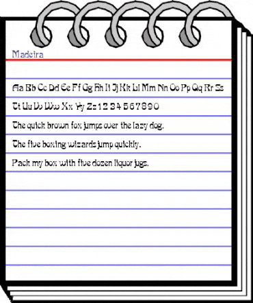 Madeira Regular animated font preview Madeira Regular animated font preview