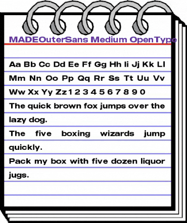MADE Outer Sans Medium animated font preview MADE Outer Sans Medium animated font preview
