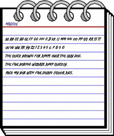 Madjoe Regular animated font preview Madjoe Regular animated font preview