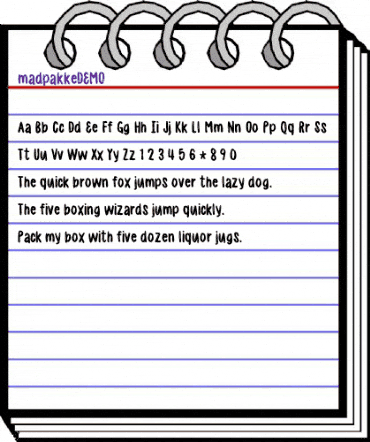 Madpakke DEMO Regular animated font preview Madpakke DEMO Regular animated font preview