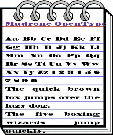 Madrone Regular animated font preview Madrone Regular animated font preview