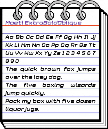 Maetl ExtraBoldOblique animated font preview Maetl ExtraBoldOblique animated font preview