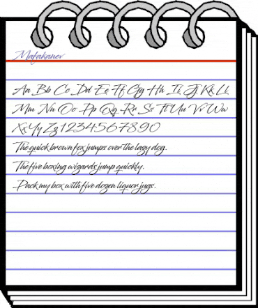 Mafakanev Regular animated font preview Mafakanev Regular animated font preview