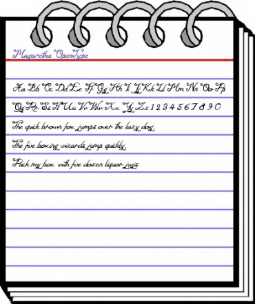 Magaretha Regular animated font preview