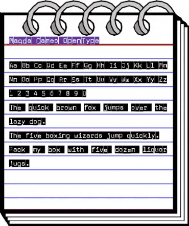 Magda Cameo animated font preview Magda Cameo animated font preview