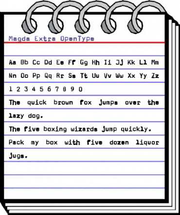 Magda Extra animated font preview Magda Extra animated font preview
