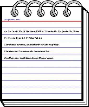 Magenta BBT Regular animated font preview Magenta BBT Regular animated font preview