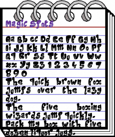 Magic Spots Regular animated font preview Magic Spots Regular animated font preview