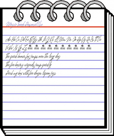 Magic Touch Personal Use Regular animated font preview Magic Touch Personal Use Regular animated font preview
