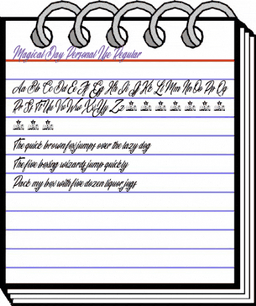 Magical Day Personal Use Regular animated font preview Magical Day Personal Use Regular animated font preview