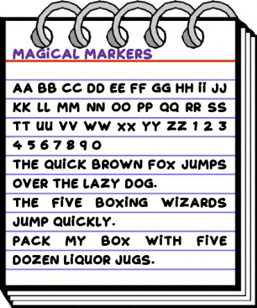 Magical Markers Regular animated font preview Magical Markers Regular animated font preview