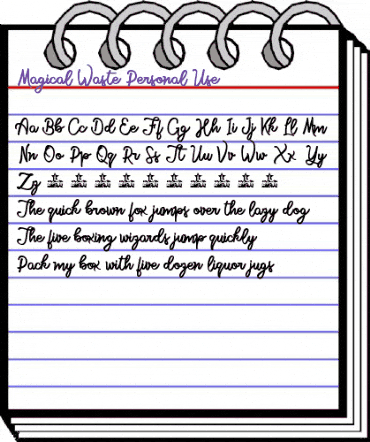 Magical Waste Personal Use Regular animated font preview Magical Waste Personal Use Regular animated font preview